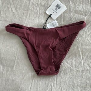 Onia - NWT - Ashley Bikini Bottom - color Maroon - Size Small